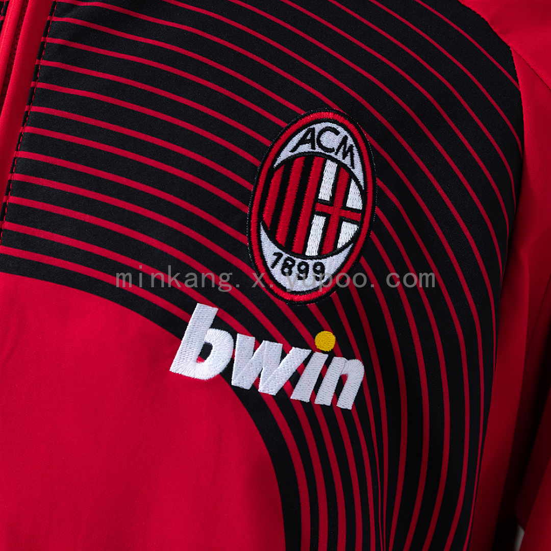 AC Milan 06/07 Training Windbreaker - Red S-XXL 9