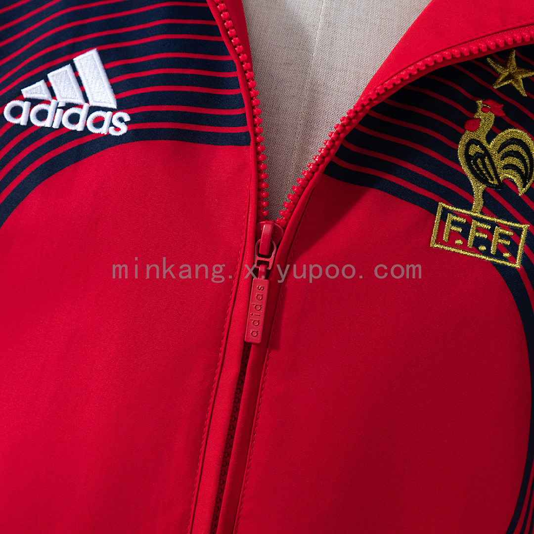 France 2006 Training Windbreaker - Red S-XXL 8