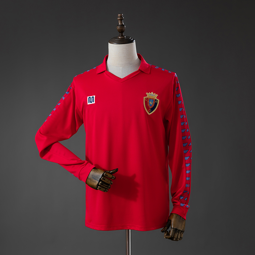 Osasuna 1983 Home Retro Long Sleeve Jersey S-XXL 3