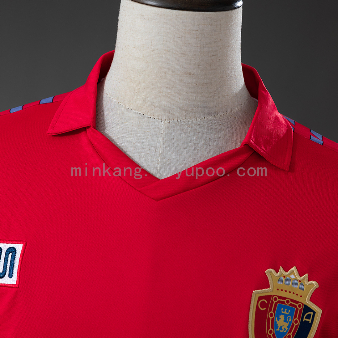 Osasuna 1983 Home Retro Long Sleeve Jersey S-XXL 7