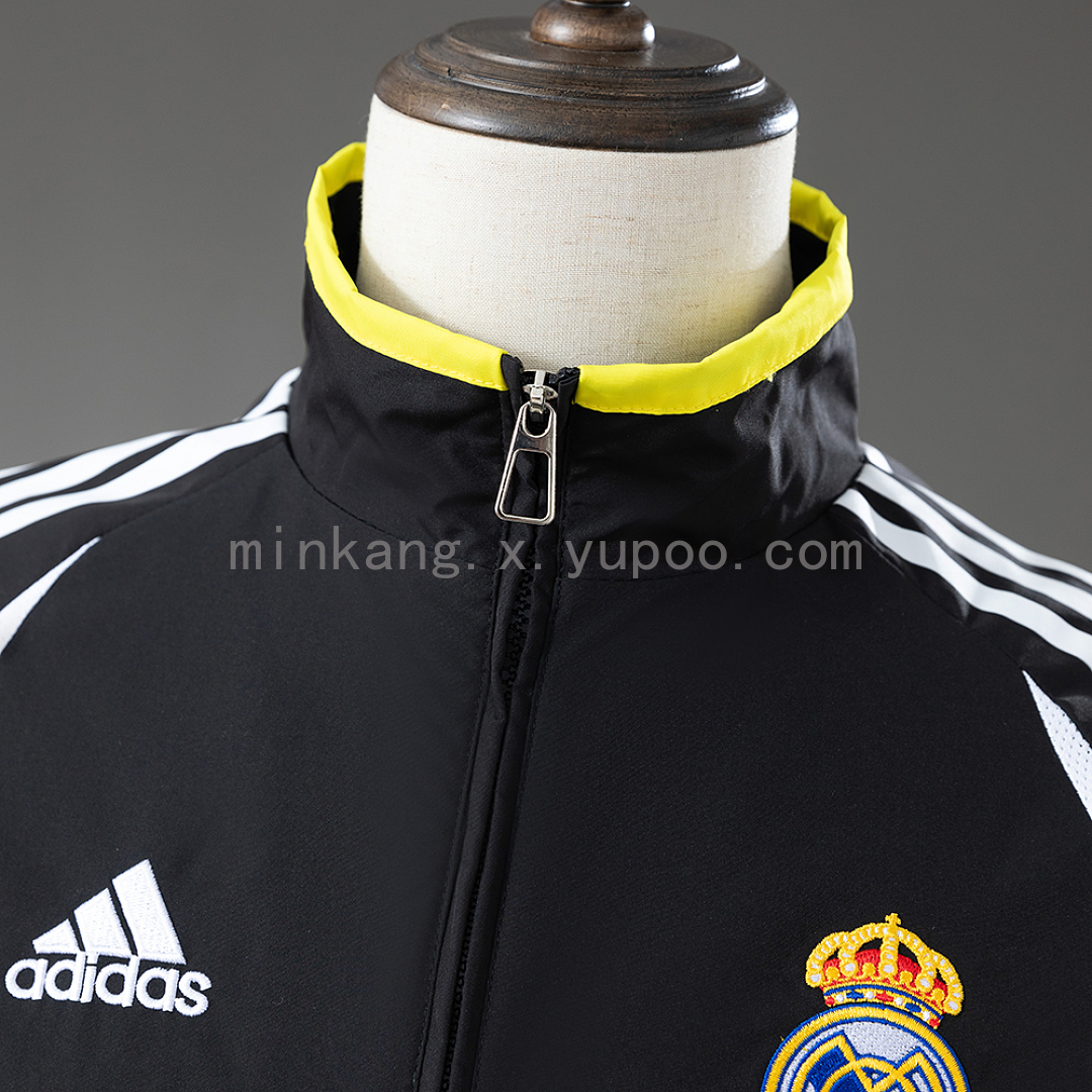 Real Madrid 06/07 Windbreaker - Black S-XXL 11