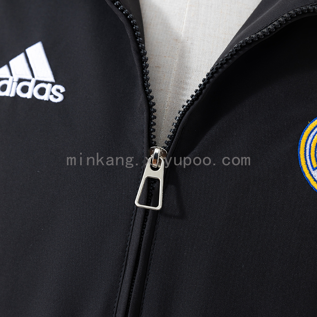 Real Madrid 06/07 Windbreaker - Black S-XXL 8