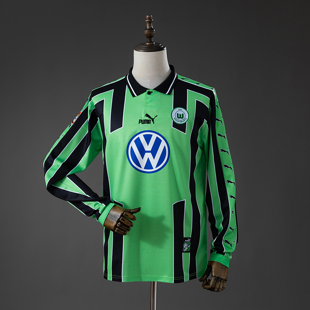 Wolfsburg 99/00 Away Retro Long Sleeve Jersey S-XXL 3