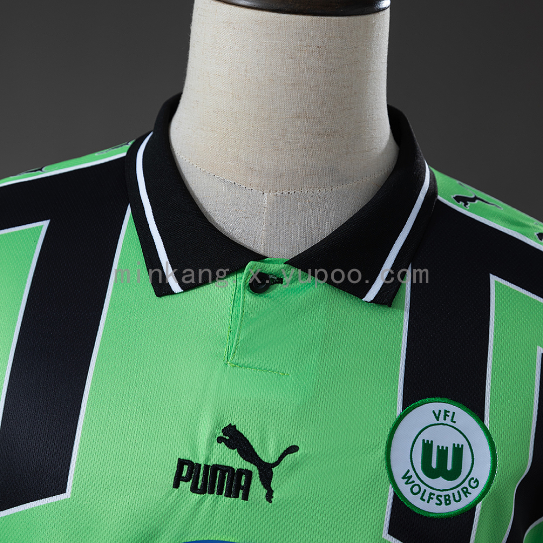 Wolfsburg 99/00 Away Retro Long Sleeve Jersey S-XXL 9