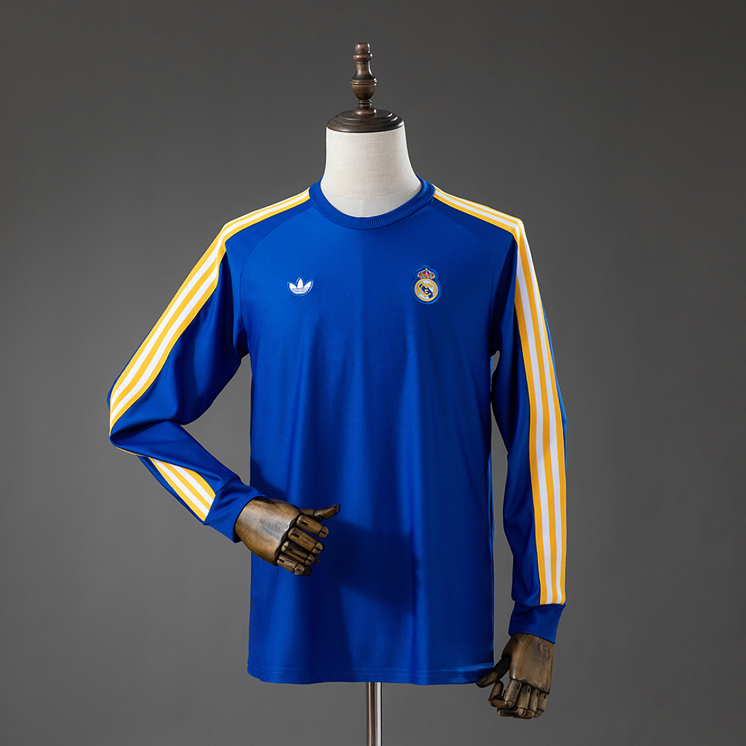Real Madrid Terrace Icons Long Sleeve T-Shirt Blue S-XXL 3