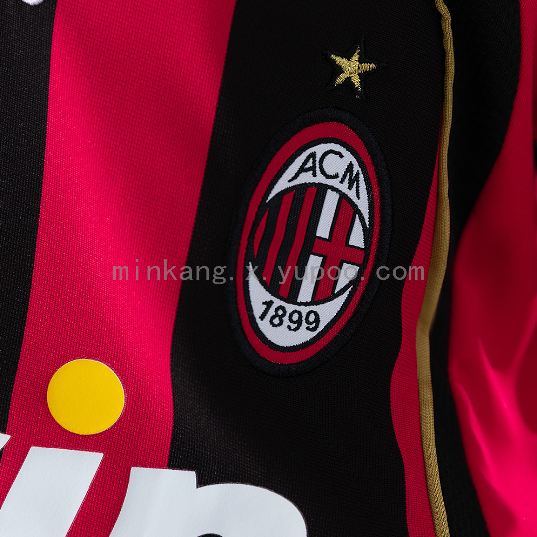 AC Milan 06/07 Home Retro Kids Kit Jersey Size 16-28 7