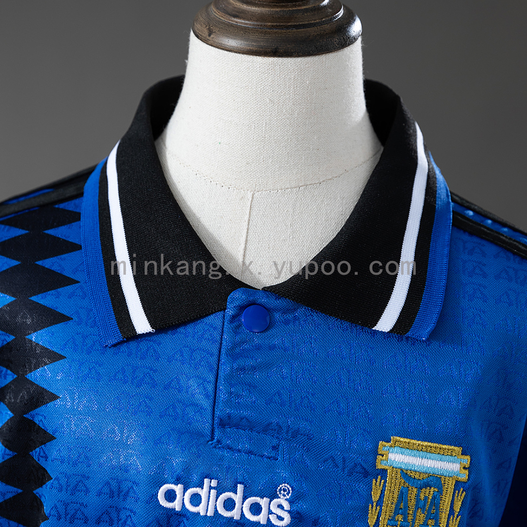 Argentina 1994 Away Retro Kids Kit Jersey SIZE 16-28 9