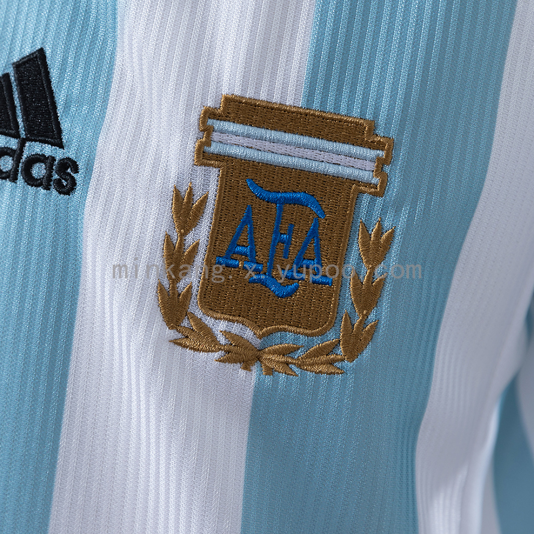 Argentina 1998 Home Retro Kids Kit Jersey Size 16-28 7