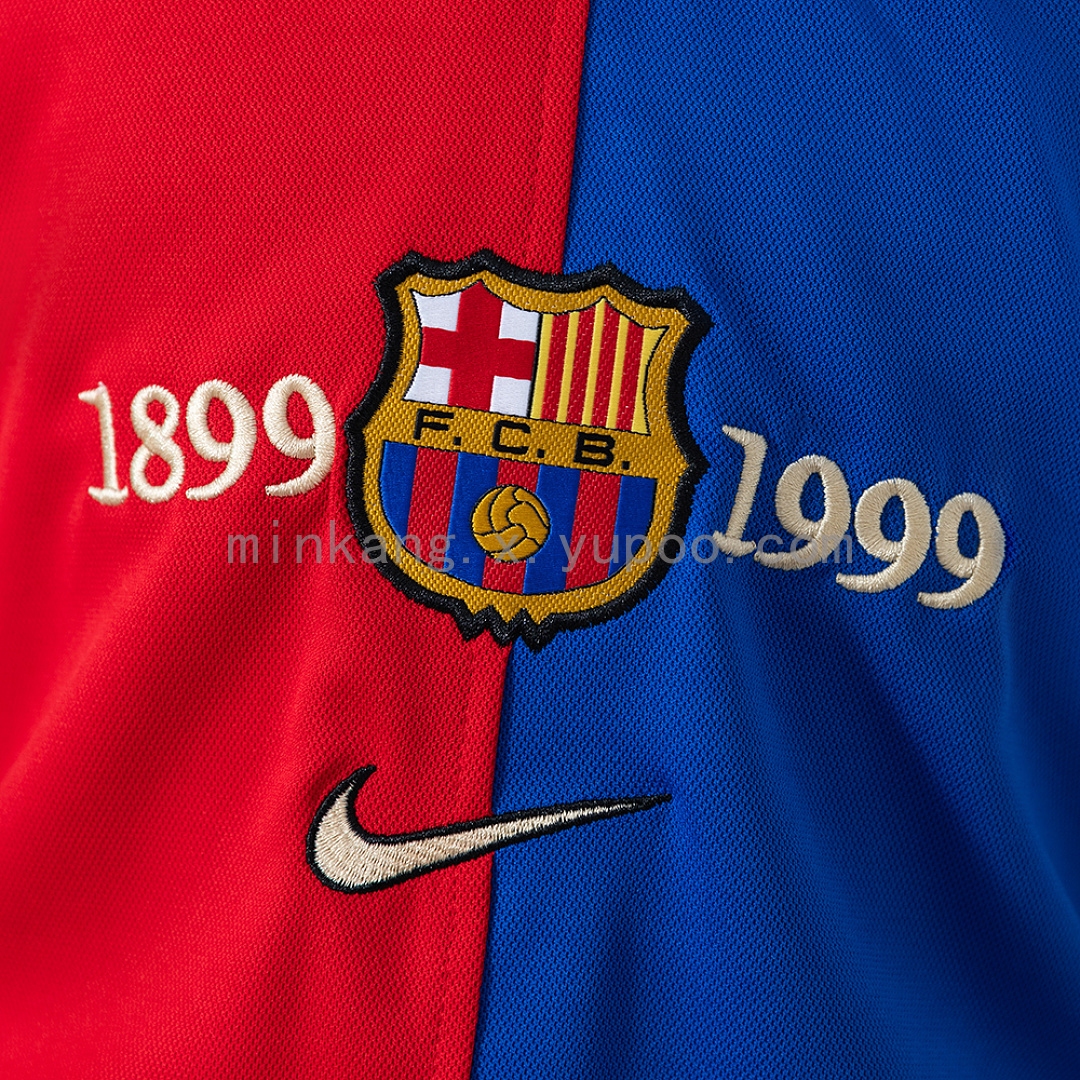 Barcelona 100th Anniversary Retro Kids Kit Jersey Size 16-28 7