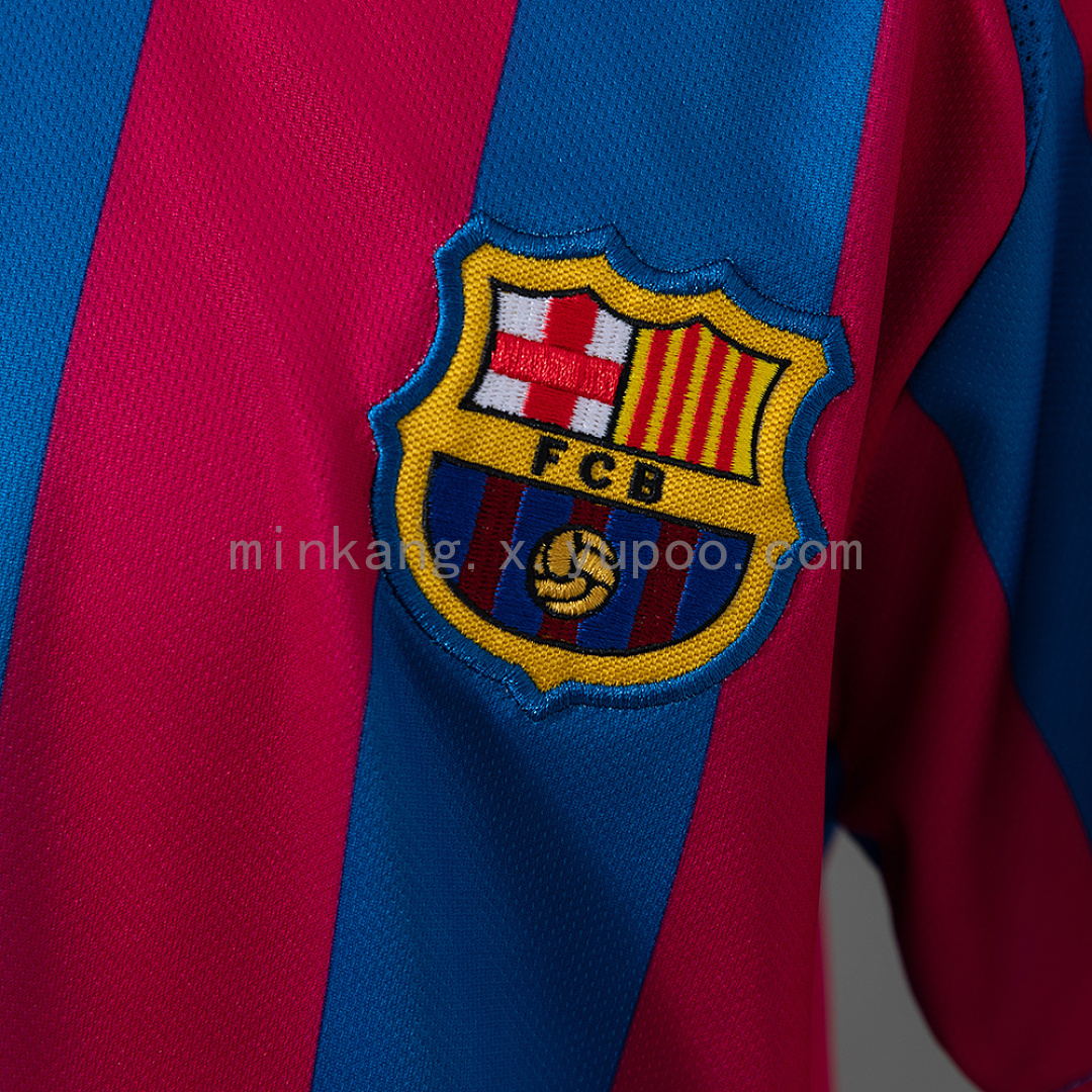 Barcelona 05/06 Home (League Edition) Retro Kids Kit Jersey SIZE 16-28 8