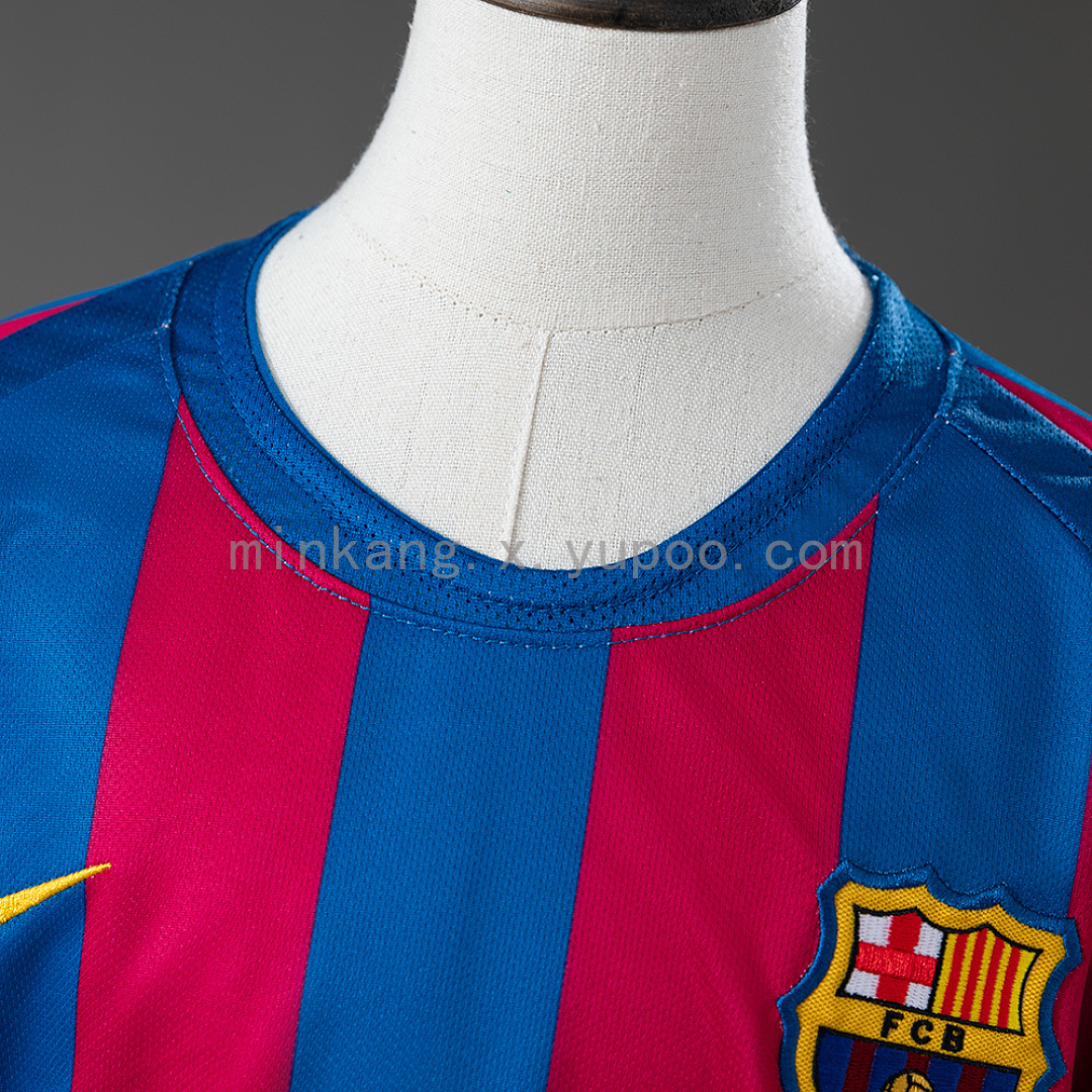Barcelona 05/06 Home (League Edition) Retro Kids Kit Jersey SIZE 16-28 9