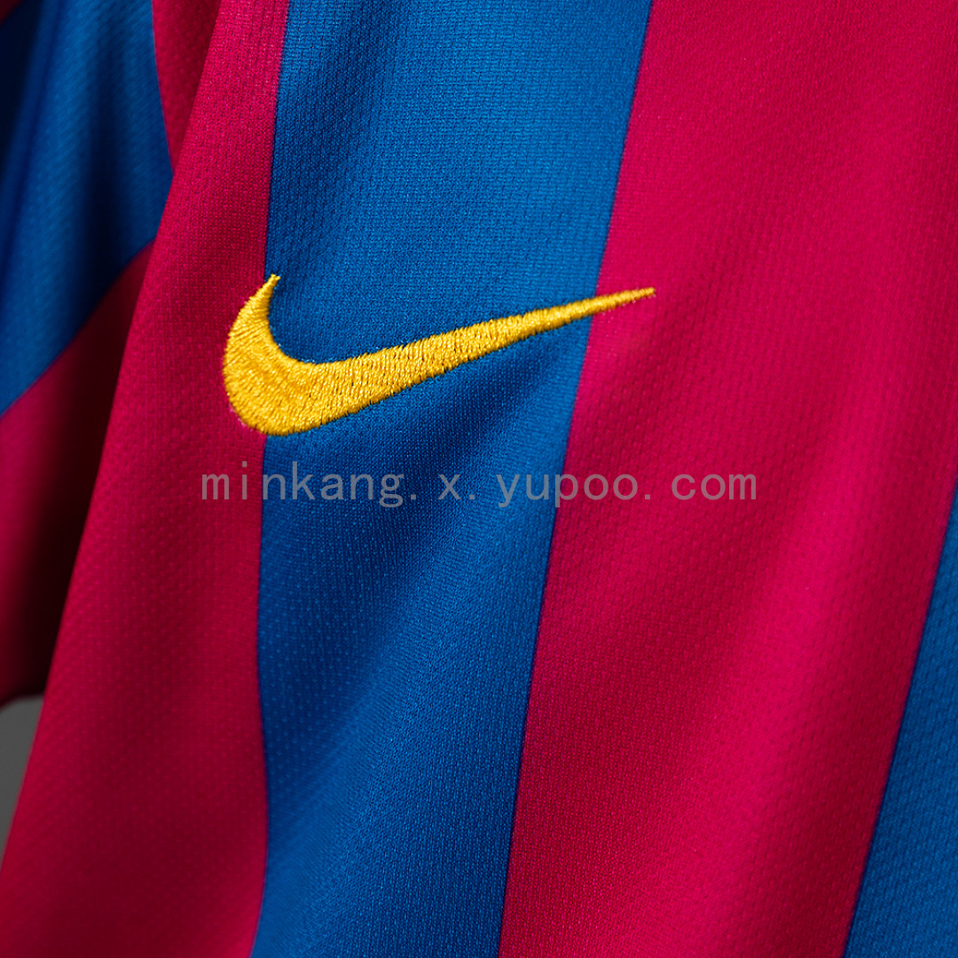 Barcelona 05/06 Home (UEFA Champions League) Retro Kids Kit Jersey SIZE 16-28 7