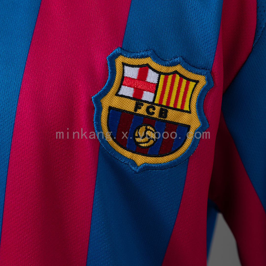 Barcelona 05/06 Home (UEFA Champions League) Retro Kids Kit Jersey SIZE 16-28 8