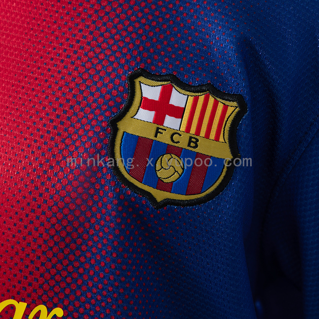 Barcelona 12/13 Home Retro Kids Kit Jersey Size 16-28 8