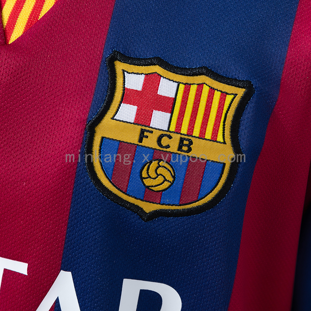 Barcelona 14/15 Home Retro Kids Kit Jersey Size 16-28 8
