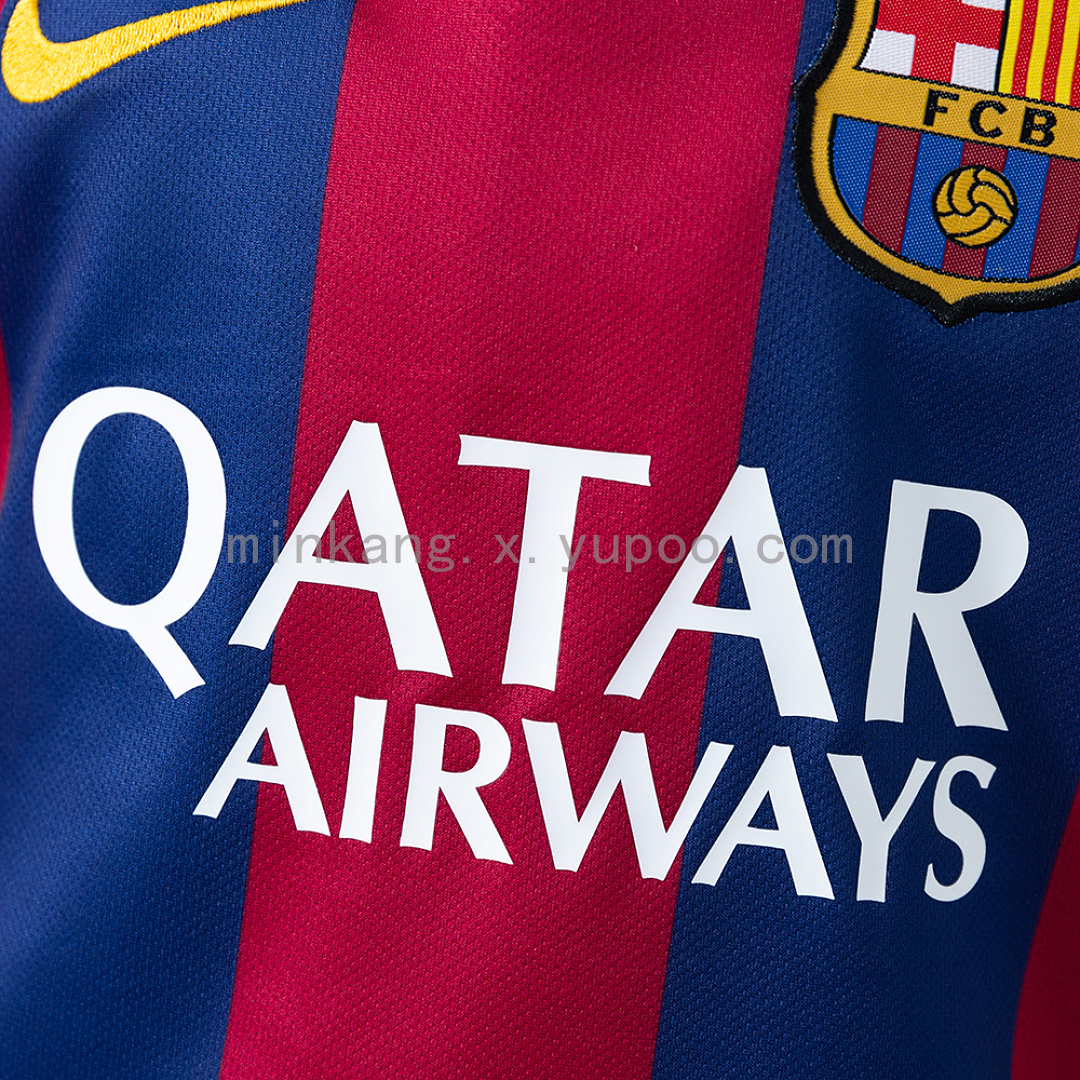 Barcelona 14/15 Home Retro Kids Kit Jersey Size 16-28 9
