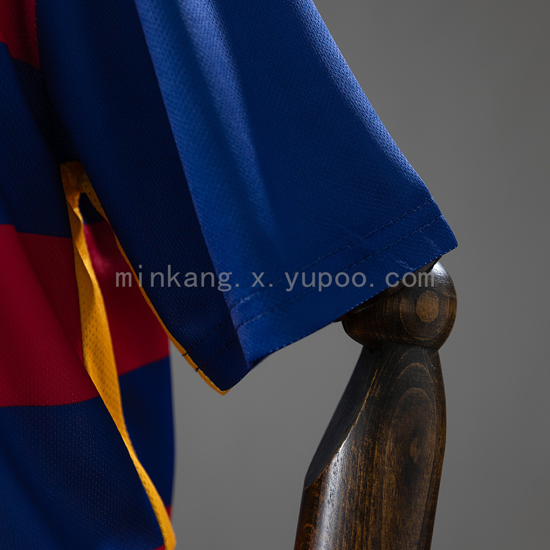 Barcelona 15/16 Home Retro Kids Kit Jersey Size 16-28 6