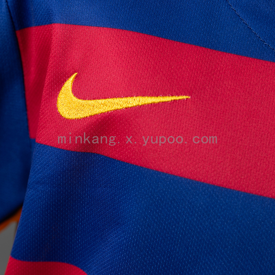 Barcelona 15/16 Home Retro Kids Kit Jersey Size 16-28 7