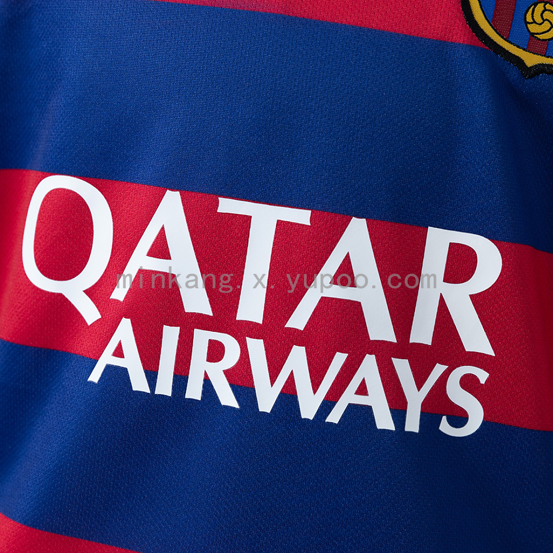 Barcelona 15/16 Home Retro Kids Kit Jersey Size 16-28 9