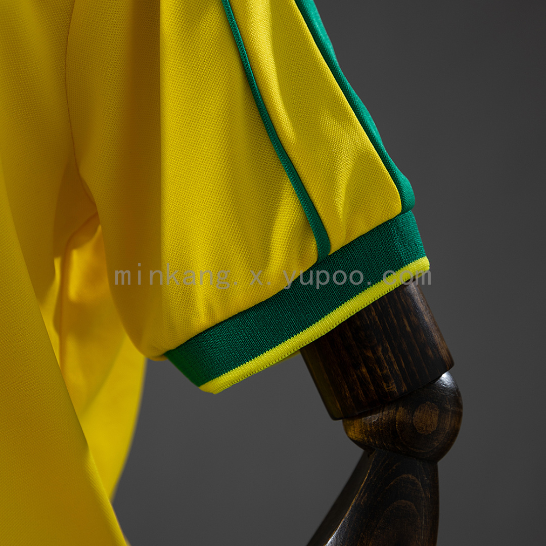 Brazil 1998 Home Retro Kids Kit Jersey SIZE 16-28 6