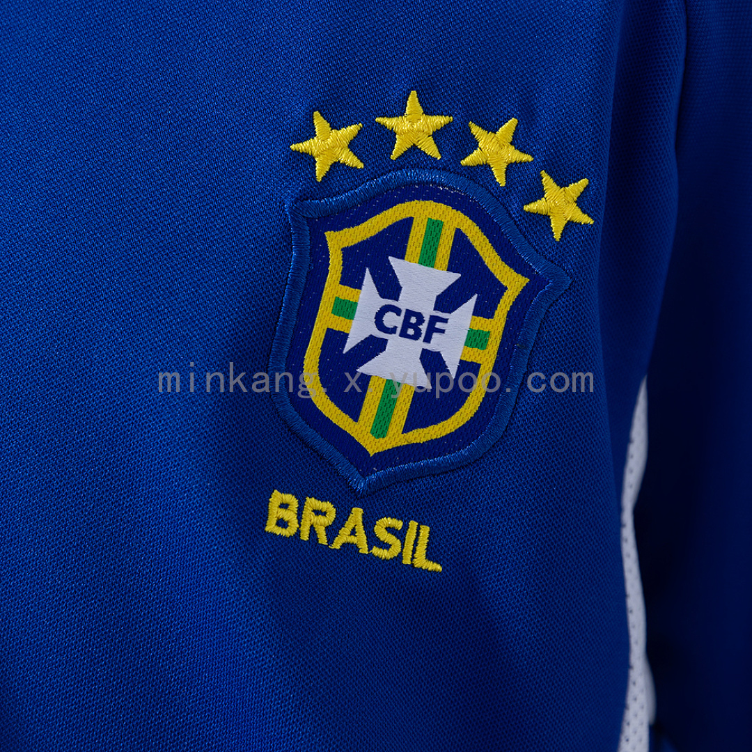 Brazil 2002 Away Retro Kids Kit Jersey SIZE 16-28 9