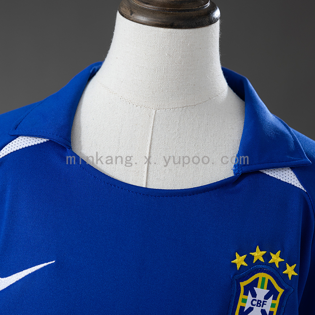 Brazil 2002 Away Retro Kids Kit Jersey SIZE 16-28 10