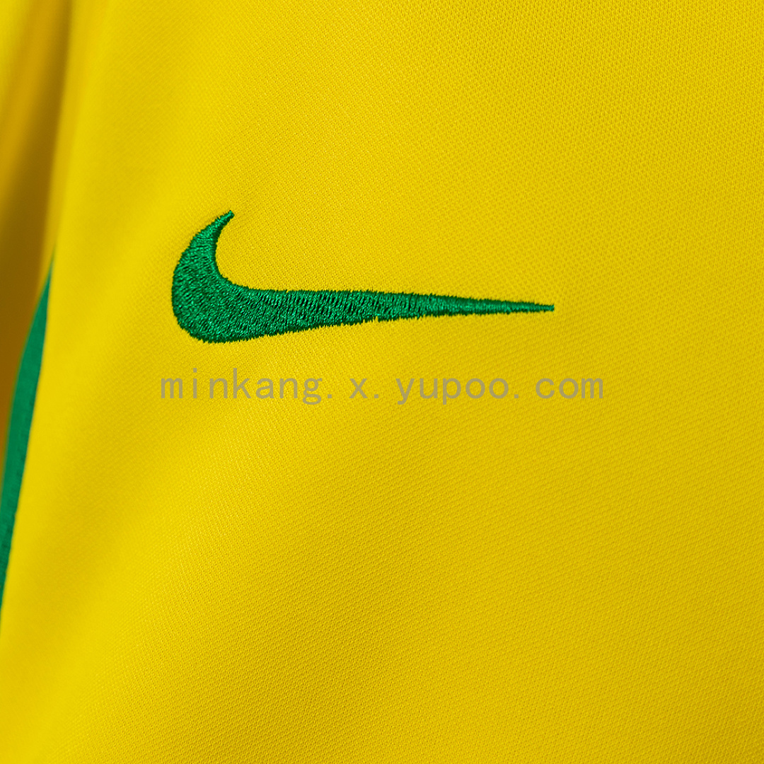 Brazil 2002 Home Retro Kids Kit Jersey SIZE 16-28 7