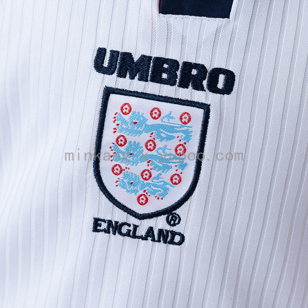 England 1998 Home Retro Kids Kit Jersey SIZE 16-28 7