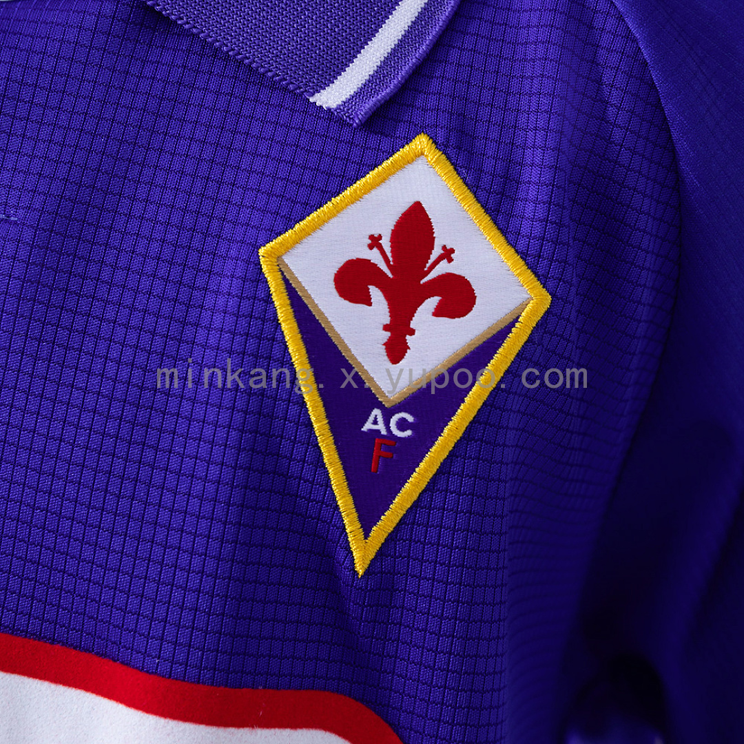 Fiorentina 98/99 Home Retro Kids Kit Jersey Size 16-28 8