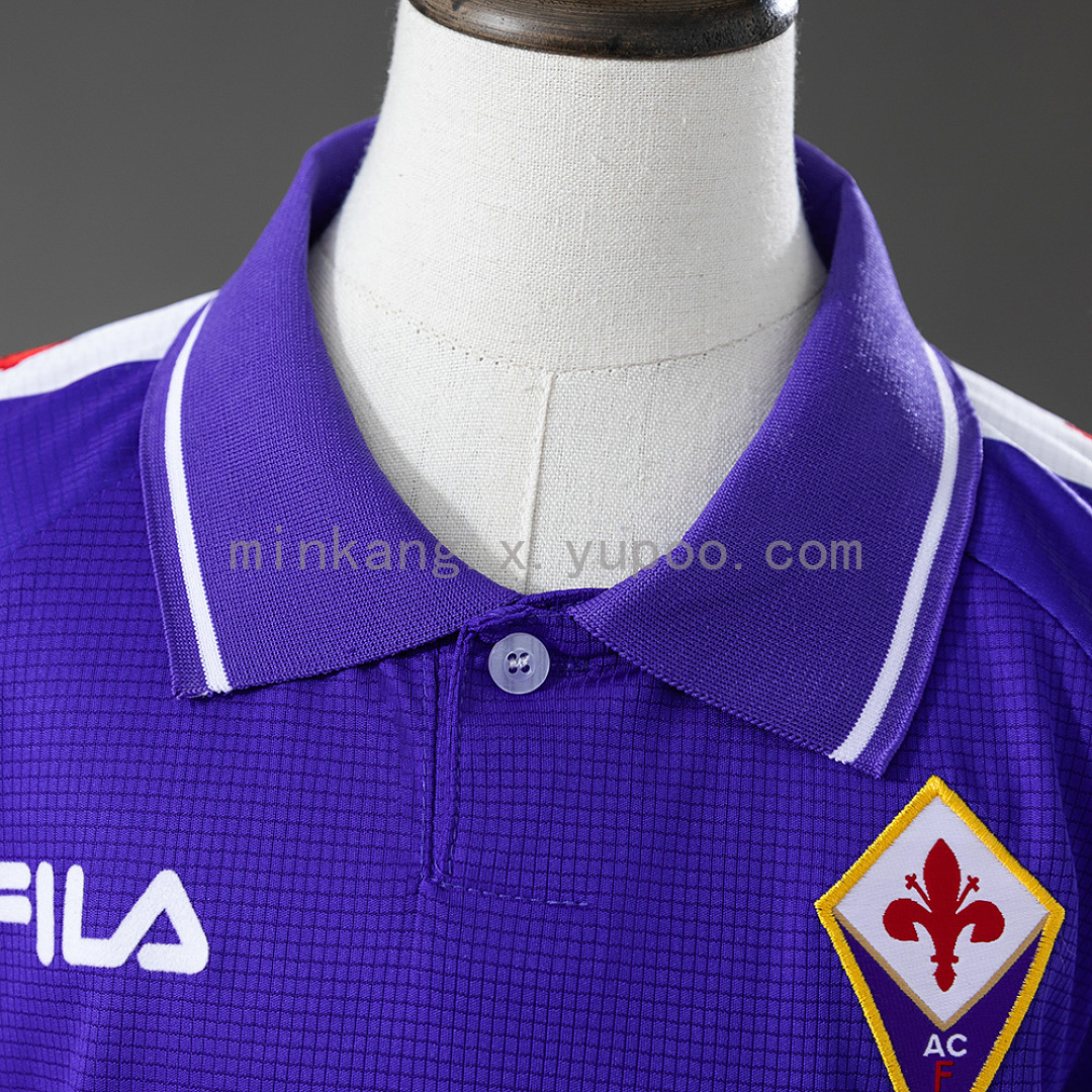 Fiorentina 98/99 Home Retro Kids Kit Jersey Size 16-28 10