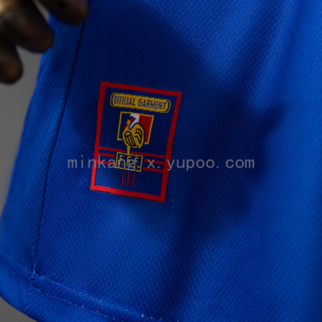 France 1998 Home Retro Kids Kit Jersey Size 16-28 11