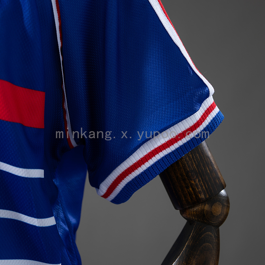 France 1998 Home Retro Kids Kit Jersey Size 16-28 6