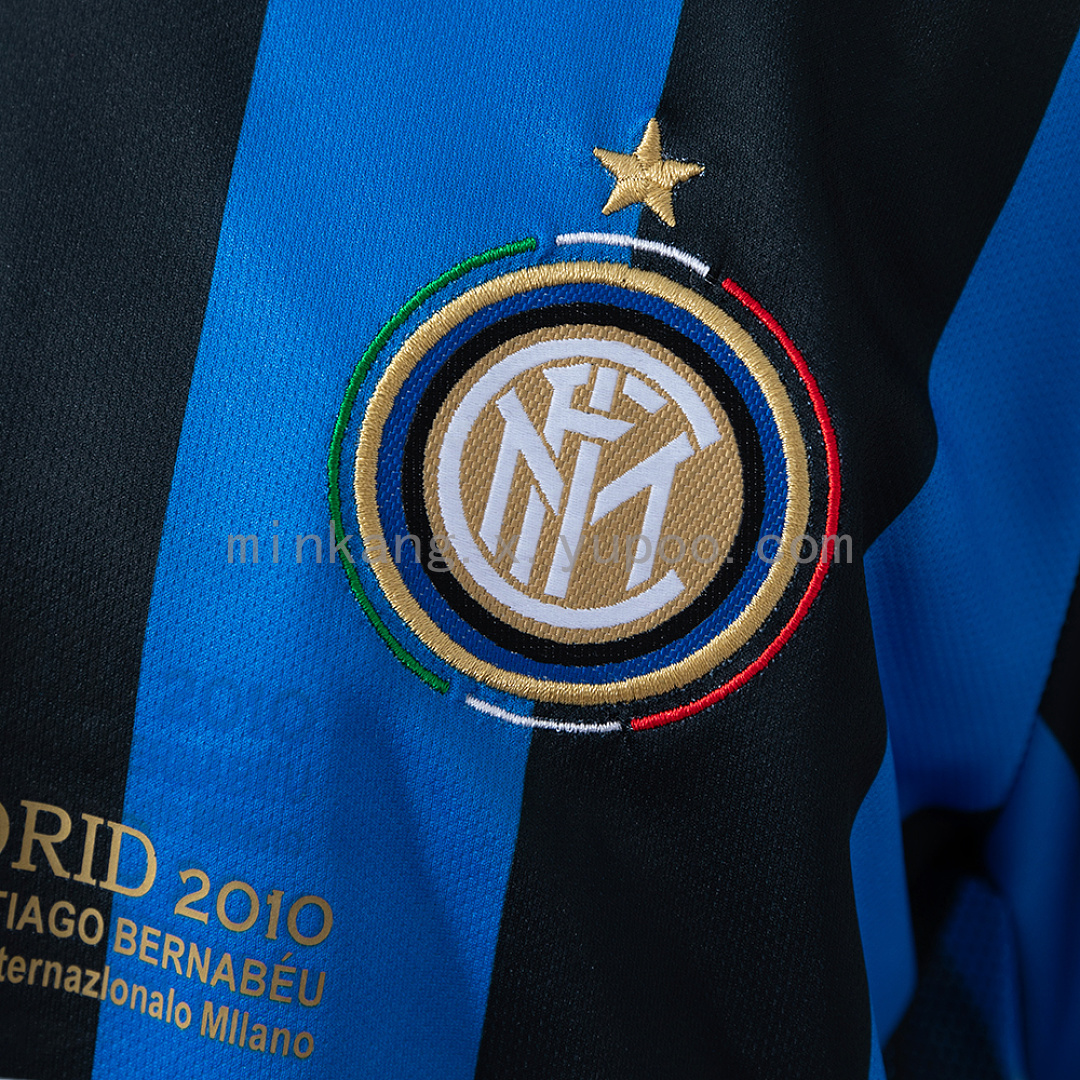 Inter Milan 09/10 Home (UEFA Champions League) Retro Kids Kit Jersey SIZE 16-28 8