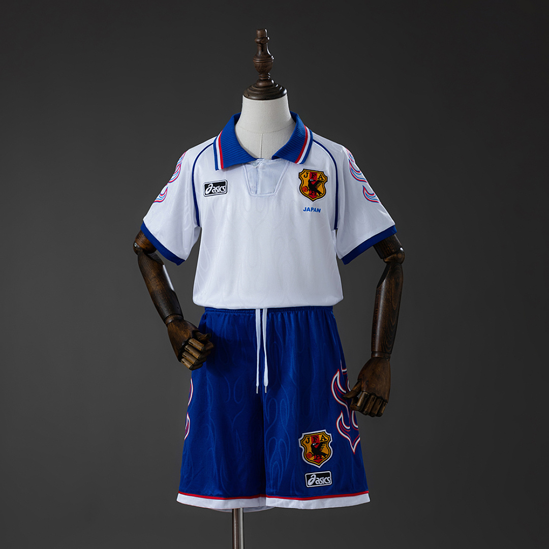 Japan 1998 Away Retro Kids Kit Jersey SIZE 16-28 3