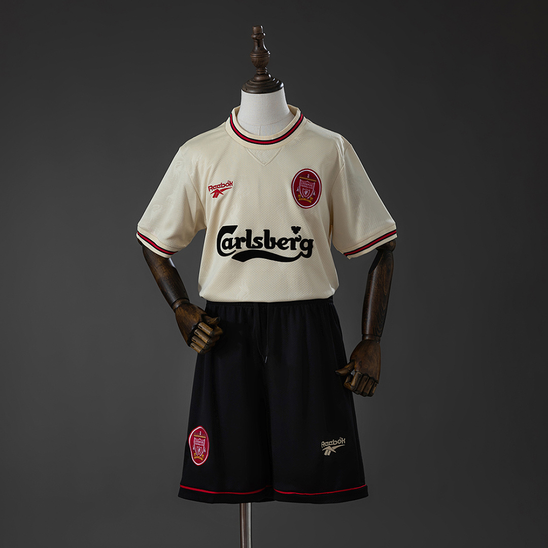 LFC 96/97 Away Retro Kids Kit Jersey Size 16-28 2