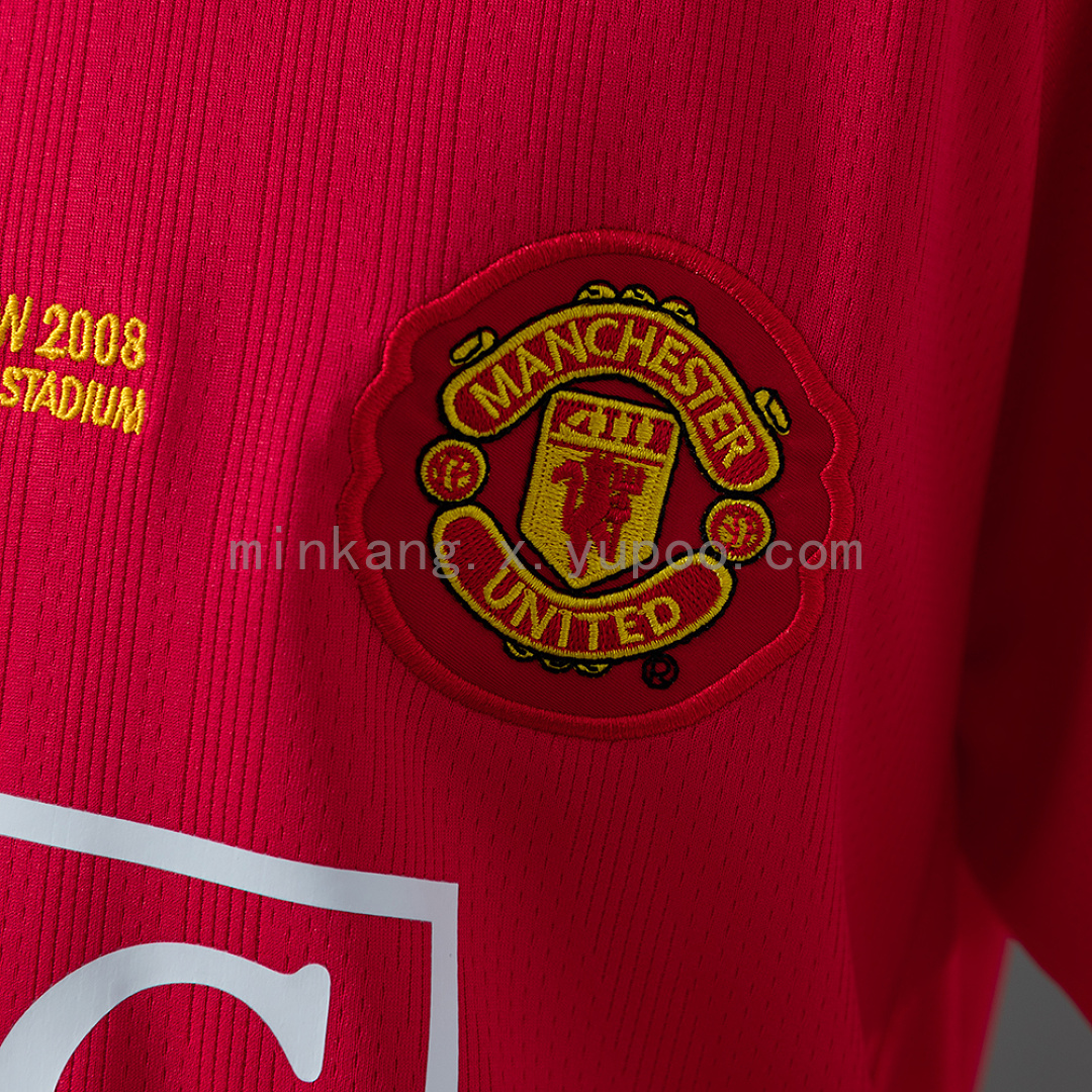 M-U 07/08 Home Retro Kids Kit Jersey Size 16-28 8