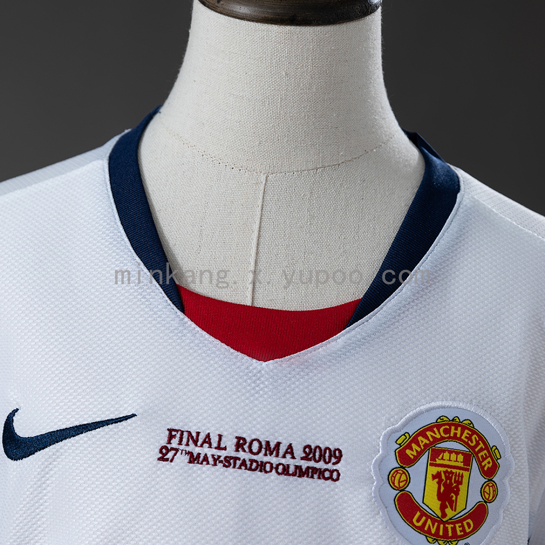 M-U 08/09 Away (UEFA Champions League) Retro Kids Kit Jersey SIZE 16-28 10