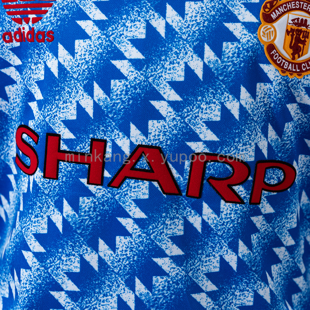 M-U 90/92 Away Retro Kids Kit Jersey SIZE 16-28 9