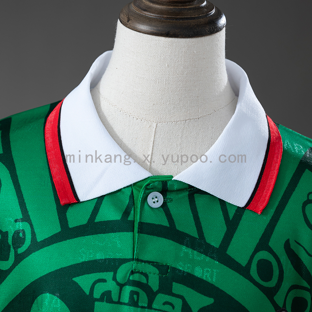 Mexico 1998 Home Retro Kids Kit Jersey Size 16-28 10