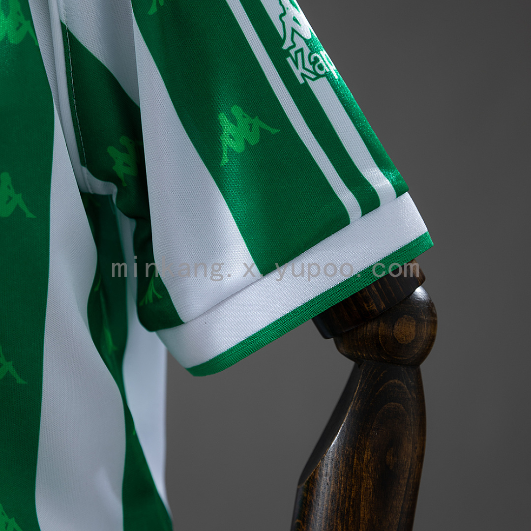 Real Betis 95/97 Home Retro Kids Kit Jersey SIZE 16-28 6