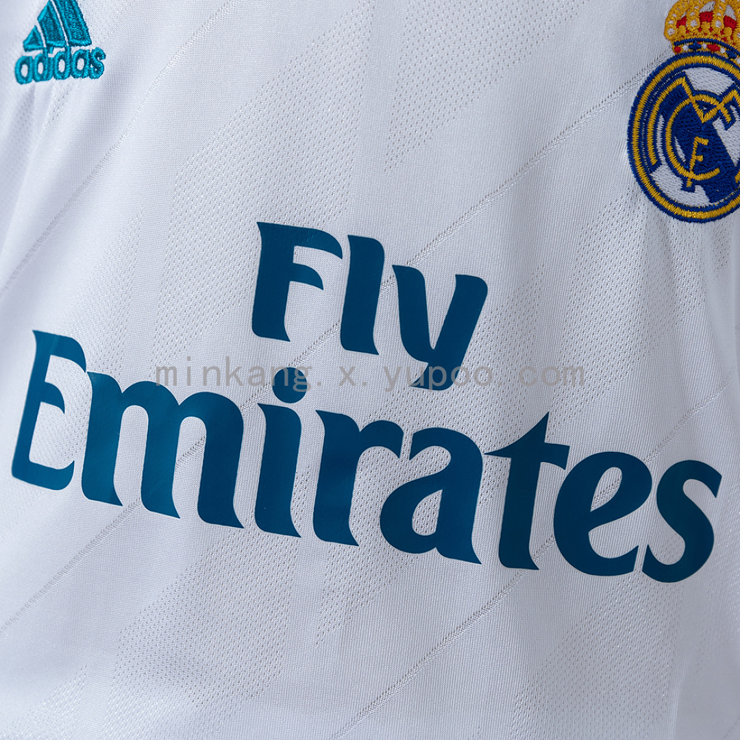 Real Madrid 17/18 Home Retro Kids Kit Jersey Size 16-28 9