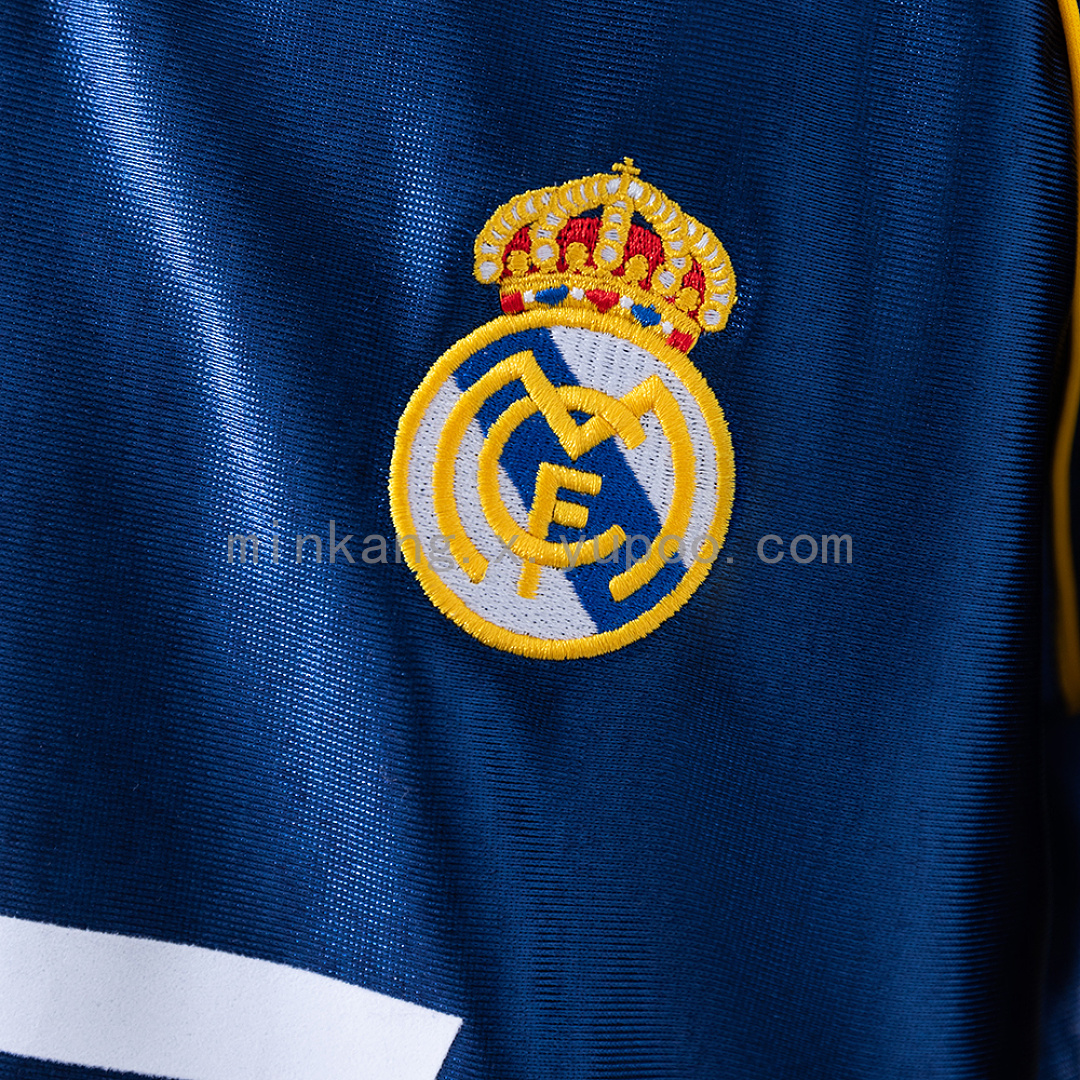 Real Madrid 98/00 Third Away Retro Kids Kit Jersey SIZE 16-28 8