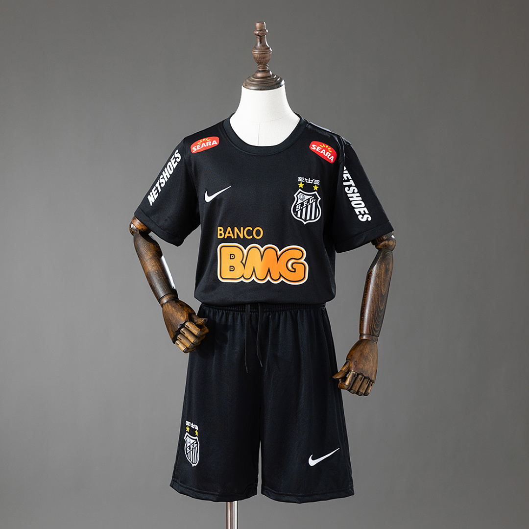 Santos 12/13 Away Retro Kids Kit Jersey Size 16-28 3