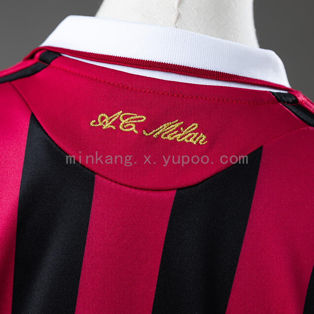 AC Milan 09/10 Home Retro Kids Kit Jersey Size 16-28 4