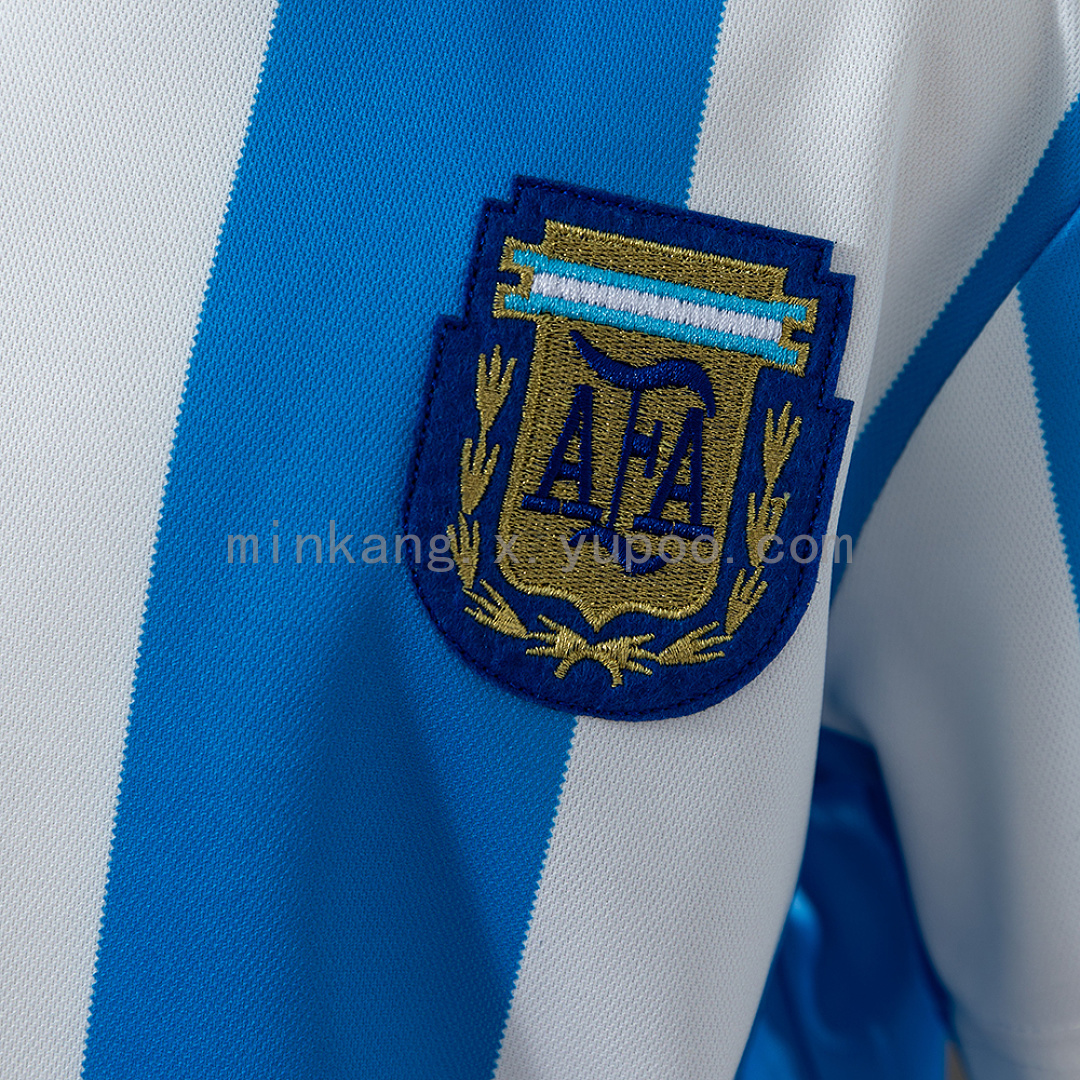Argentina 1986 Home Retro Kids Kit Jersey Size 16-28 8