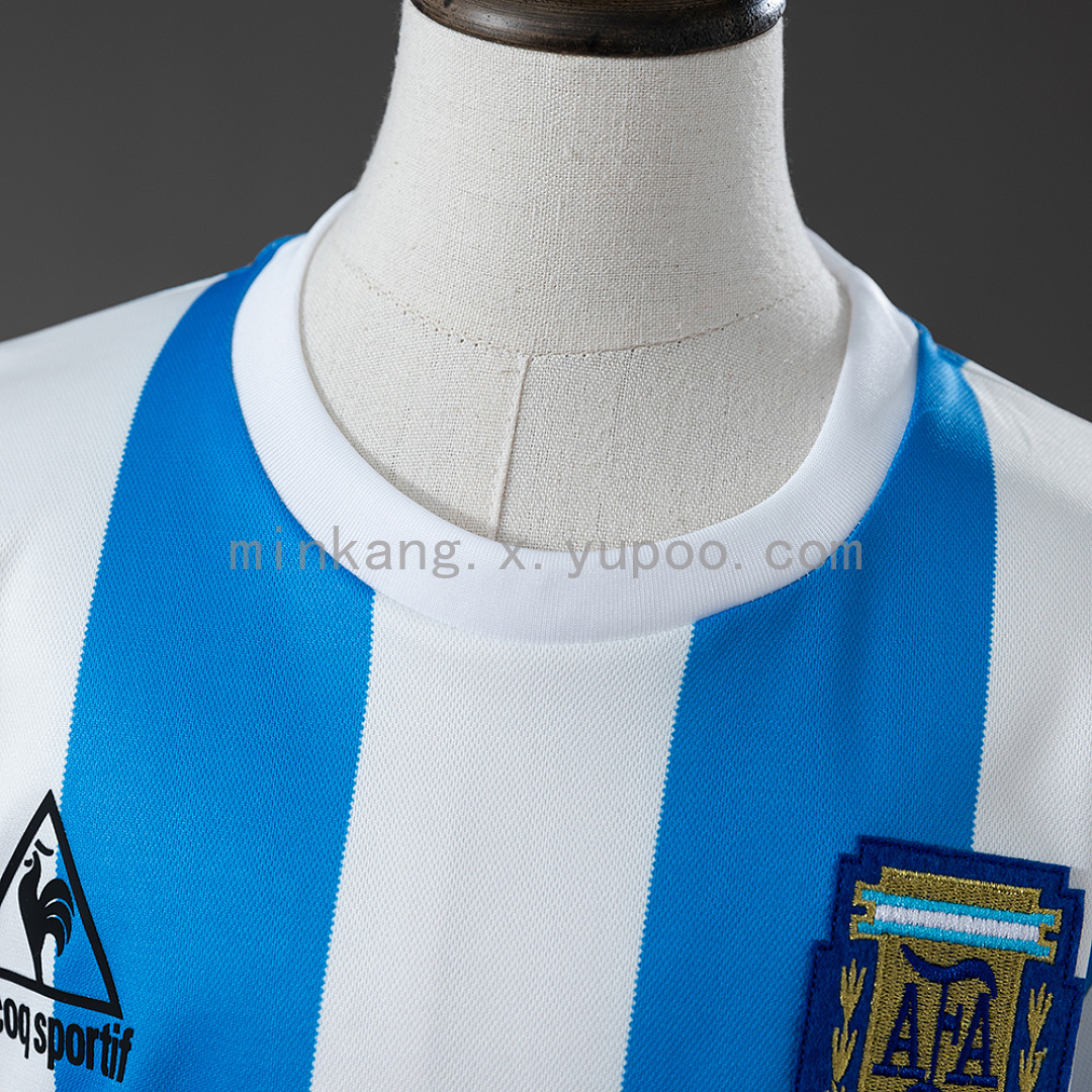 Argentina 1986 Home Retro Kids Kit Jersey Size 16-28 9