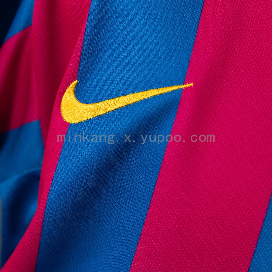 Barcelona 05/06 Home (UEFA Champions League) Retro Long Sleeve Kids Kit Jersey SIZE 16-28 7
