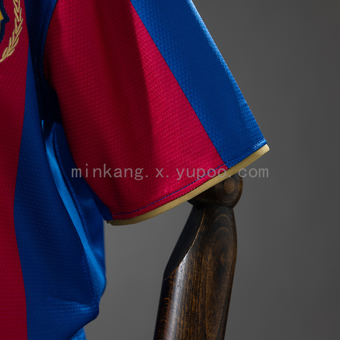 Barcelona 07/08 Home Retro Kids Kit Jersey Size 16-28 6