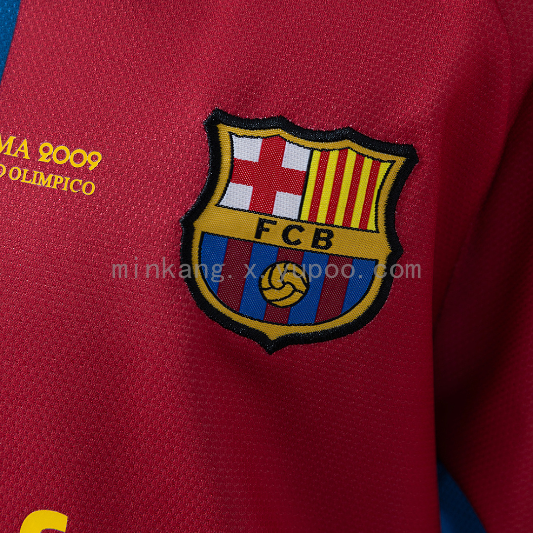 Barcelona 08/09 Home Retro Kids Kit Jersey Size 16-28 8