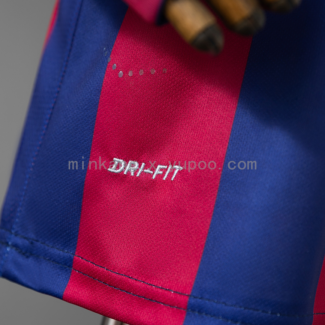 Barcelona 14/15 Home Retro Long-Sleeve Kids Kit Jersey Size 16-28 12
